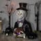 23.5" LED Skeleton with Jack-O-Lantern Halloween Decoration